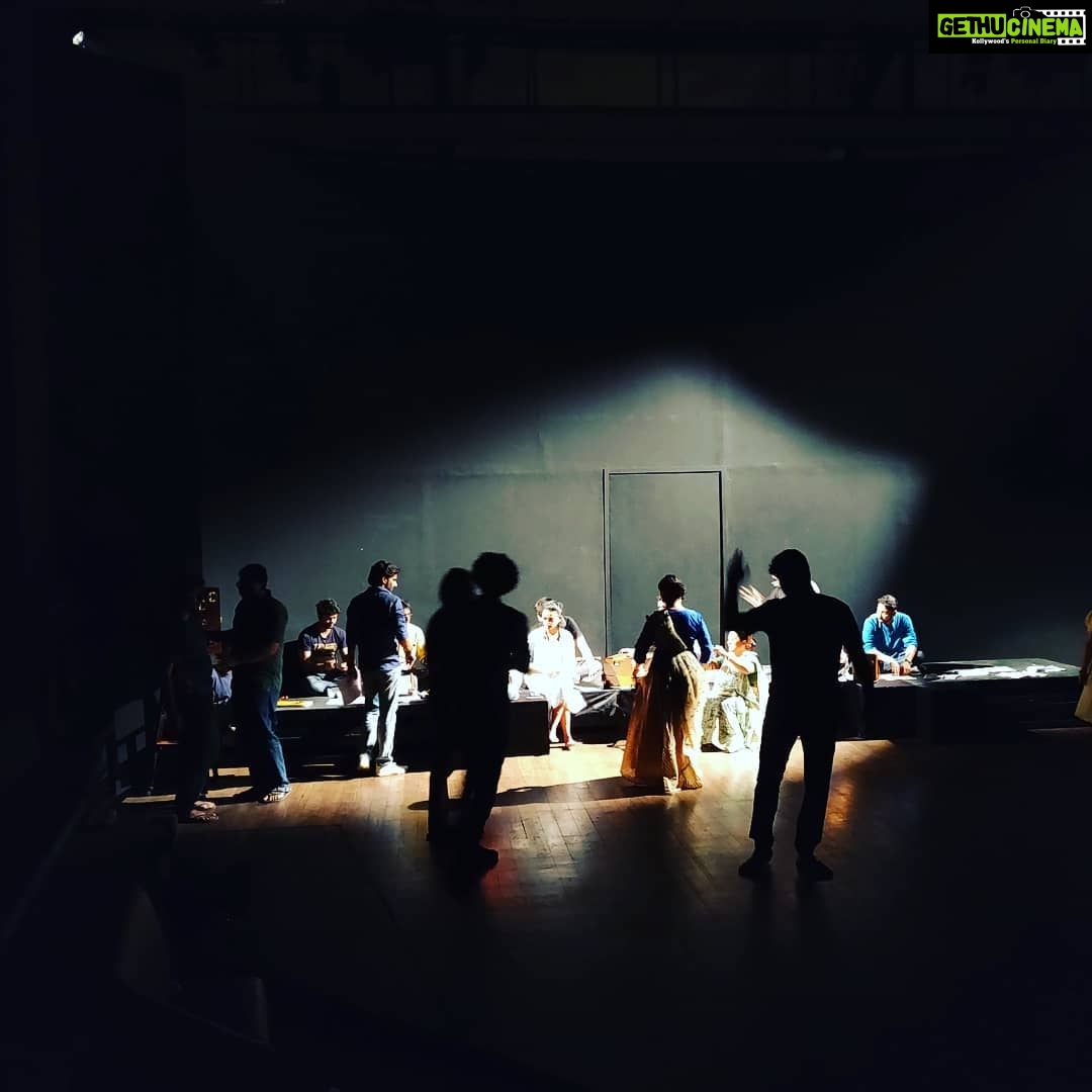 Ashish Vidyarthi Instagram At The Tech Rehearsal Of Sun Set In The