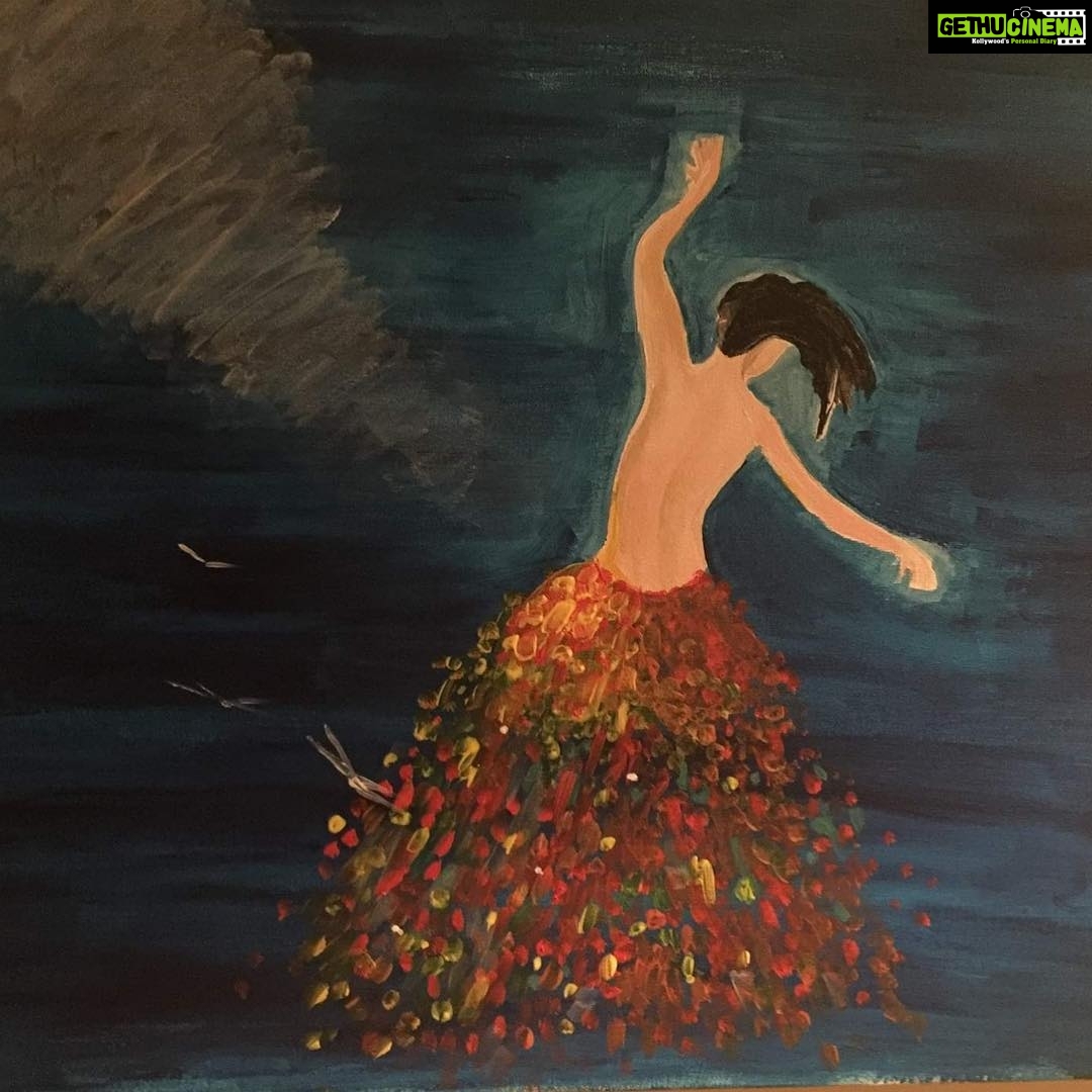 Bhumika Chawla Instagram One Of The Paintings I Did In Dubai L