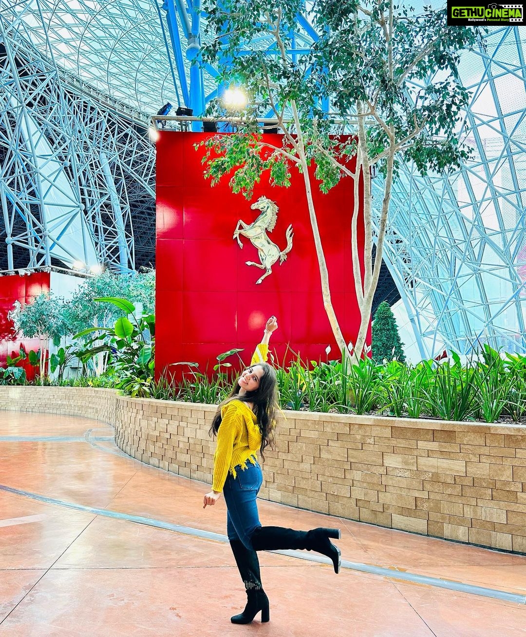 Preethi Asrani Instagram A Day In Dubai Ferrari World Yas Island