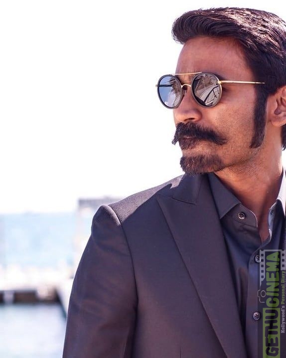 HD dhanush in black vest wallpapers