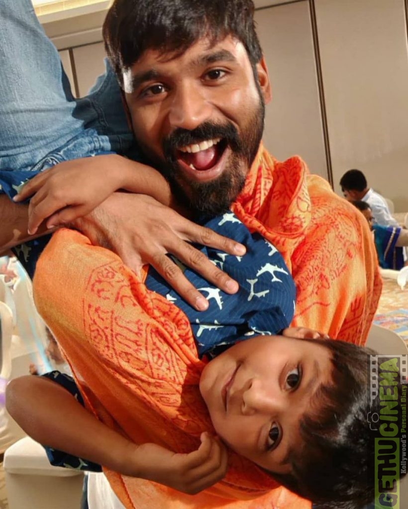 Dhanush, son, child, linga - Gethu Cinema