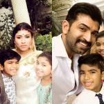 Arun Vijay, family,  2018, hd, wallpaper, wife, daughter, son