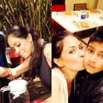 Simran, son, mom, kiss