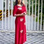 Varalaxmi Sarathkumar, red dress, large size, tamil actress