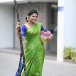 Athulya Ravi, pattu saree, sugarcan, lovely
