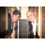 Akshay Kumar Instagram - My favourite bald man @AnupamPkher and me on the plane rushing from the sandy desert in Abu Dhabi where the secrets of #Baby have been unravelled to our homes in Bombay so I can celebrate my daughter's 2nd Birthday with my family & friends and enjoy these precious moments of fatherhood. I wish my baby girl so much love & happiness, I don't know how to love more than this. The tired smile on my face shows how much I just want to get home right now. Happy Birthday my darling Nenu ;)