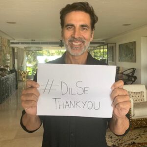 Akshay Kumar Instagram - Name : Akshay Kumar
City : Mumbai 
Mere aur mere parivaar ki taraf se...
Police, Nagar Nigam ke workers, doctors, nurses, NGOs, volunteers, government officials, vendors, building ke guards ko #DilSeThankYou 🙏🏻