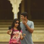 Anikha Instagram - When your trying to take a selfie with your brother And he doesn't want to.....