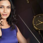 Divyanka Tripathi Instagram - Style, elegance, grace and sparkle. My new Celestial Opulence by @Timex.india is all-in-one! It is just so stunning, with the beautiful leather strap, the perfect rose gold tone on the dial & tiny cut Swarovski crystals that go with my star sign! I can't get enough of it! Log onto to shop.timexindia.com today and get the watch that matches your star sign! #Timex #TimexIndia #CelestialOpulence