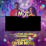 Jackky Bhagnani Instagram - 1 Crore 35 lakh plus views. No.2 in India & Still in the top world charts. #ThisPartyisOverNow @yyhsofficial @jackkybhagnani @sonymusicindia @kkamra @abundantiaent @Nitinrkakkar @vikramix @itsrdm