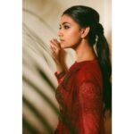 Keerthy Suresh Instagram - There is a shade of red for every woman ❤ Pictures from a recent event at Dubai. Outfit- @snehadraksharamlabel Picture - @rohitsabu M&H - @moovendhar_makeup @hairbyrajabali Styling - @shravyavarma #styledbyshravyavarma