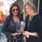 Lisa Ray Instagram - Great to see you as well Mariellen! Nomads of the world unite ✌🏼 Repost @breathedreamgo Toronto gals re-unite at @JaipurLitFest ! Thanks so much to @Lisaraniray for a truly inspiring talk & for a copy of her book “Close to the Bone.” Lisa talked about the struggle to free herself from societal expectations, to find her own power, and seize her narrative #JLF2020