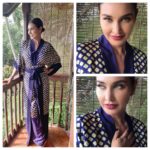 Lisa Ray Instagram - Inner and other dialogues are on the menu today in #Kovalam for #DigitalDialogue #CXwithAdobe MUH by the brush fairy @goldandglittr Kimono @nupurkanoi courtesy my friends @atosa_mumbai ✌🏼 Taj Green Cove, Kovalam