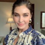 Lisa Ray Instagram – Thank you #FICCIFLOAHMEDABAD for the warmest reception for my talk on Wellness and #ClosetotheBone 
As a sidebar, I’m returning home, suitcase stuffed to capacity with wellness gifts from members 🙏🏼
MUH @coleenssalon 
Wearing @vidhiwadhwani_label 
Earrings @isharya 
Styled by @dipikablacklist Ahmedabad Airport Terminal 1