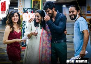 Naga Shaurya Instagram - Laughter ride begins all over again😉
 #NS22

@iracreationsofficial @shirleysetia #Anishkrishna #Saisriram @sagarmahathi @ursvamsishekar