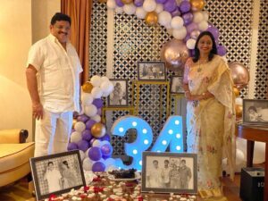 Naga Shaurya Instagram - Wishing my all time favourite couple, My Dearest Amma & Naana A very happy Anniversary❤️