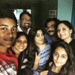 Nivetha Thomas Instagram - Theatre visit! #A.V.M #papanasam #family 😊 Wait! Am I standing next to THE IG!?....smiling? 😋 you know what I mean...😄