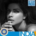Priyanka Chopra Instagram – I’ll always #bleedblue can’t wait!! Indiaaaaaaa india! Go team ! #cricketLove