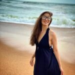 Raai Laxmi Instagram - … you and I knew strange corners of life . 😇❣️ #happysoul #happyspace #beach #beachvibes #watergirl ❣️