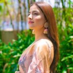 Rukshar Dhillon Instagram - 🌸 Wearing- @mugdhaartstudio Earrings- @ananthajewels Styled by- @meghanaalluri Make up- @tanvismarathe Hair- @chinnahairstylist Photogropher- @kamalkiranphotography