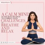 Shilpa Shetty Instagram - One can achieve anything in life only with a calm and relaxed mind, body and soul. For clarity of the mind learn to breathe “RIGHT”( mindfully) and you will achieve your goals effortlessly! Prana (breath) infuses renewed Prana(life) into your being 😇🧘🏾‍♂ #ShilpaKaMantra #swasthrahomastraho #breathe #pranayama #mindful #live #gratitude #Tuesdaythoughts