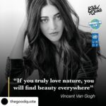 Shruti Haasan Instagram – 💚💚💚💚💚💚💚Posted @withregram • @thegoodquote Actress Shruti Haasan (@shrutzhaasan), pictured, picked her favorite nature quote in partnership with @UNDP’s #Mission1Point5 and @TheGoodQuote. Play & vote for climate policy, link in our bio! 🍃 #ForNature