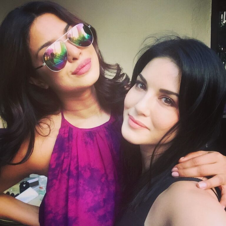 Sunny Leone Instagram - Such a nice afternoon with @priyankachopra good times in NYC!! LOVE ;) you are such a doll!