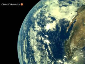 Sushant Singh Rajput Instagram - #ISRO
Earth as viewed by #Chandrayaan2 LI4 Camera on August 3, 2019 17:29 UT