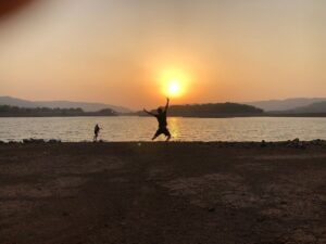 Sushant Singh Rajput Instagram - I am a noun in your life,
only a verb in mine...
#Iam 🙏
#सेॢफMusing 💫
#sisterbrotherlove  @psthegoner ❤️❤️🔱
pic: #SiddharthaTanwar 🔥
-#sunset #Orion ✨🦋🍻💥