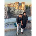 Swara Bhaskar Instagram – Two decades of hanging on rooftops! #bff  #russiadiaries #summerinstpetersburg With #prashantjha aka Jha Ji! Saint Petersburg, Russia