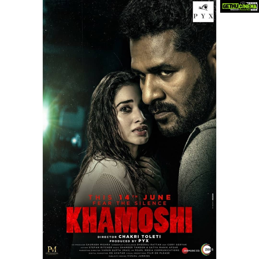 Tamannaah Instagram - Here's the new poster of #Khamoshi. Now ...