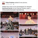 Vidhya Instagram - #onthisday #memory #facebook #vidyapradeep #fashionweek #ramp #model