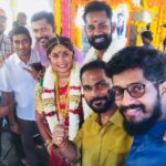 Yuthan Balaji Instagram - God bless the beautiful couple with lot of happiness..long live together with lot of honesty..be loyal to each other n cheer up each other to together for each of ur dreams..congrats n happy married life @rameshthilak @navalakshmi #Joo #YuthanBalaji #Yuthan #RameshThilak #Navalakshmi #ramborajkumar Arupadai Veedu Murugan Temple, Besant Nagar