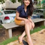 Aanchal Munjal Instagram - Wonder how I always find matching heels with my clothes 😛 #HelloJuly 🧿🌈