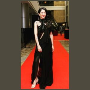 Akshara Haasan Instagram - After ages on the Red carpet.

@gauravguptaofficial gown

@makeupartist_arti & @heysurekha HMU