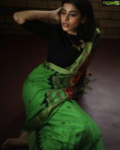 Anisha Victor Instagram - #throwbackthursday 
#chennai #kodai #tamilnadu #India #ethnic #saree 💚