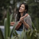Anju Kurian Instagram - Change your world with four strings 🎶🍃. #ukeleleseries #musicconnects #dailypost #instapic #lostinnature #goodvibes #ukeleletime #justories #anjukurian #travelgram #musiclover #postoftheday📷 #xoxo 📸- @abi_fine_shooters 👗- @lis.j90 Wayanad,Kerela