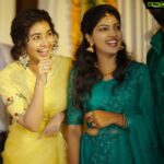 Anupama Parameswaran Instagram - “People should find happiness in the little things, like family“ With the glowing bride @gopikagopinath7403 ♥️ .... sorry @sayoojmohan ... you are out of our league 😬 PC @saj_fotography