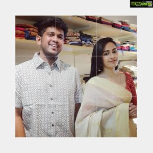 Aparna Vinod Instagram - Happy Vishu 🌼
#vishu2019 #vishu #saree #keralasaree