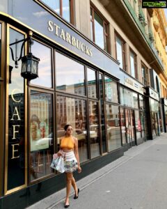 Asmita Sood Instagram - Spotted in my natural habitat. ☕️🛍👑
📸 : @harsimran_anand 
.
.
.
.
#outdoors #traveldiaries #vienna #austria #coffeeaddict #euro2021 #wanderlust #fernweh