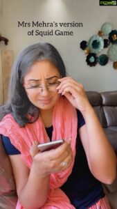 Bhanushree Mehra Instagram - If Mrs Mehra played the Squid Game 😂😅
.
.
.
.
.
.
.
#squidgame #memes #spoof #mrsmehra #funnyvideos #trendingreels