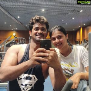 Chandan Kumar Instagram - Day one at the gym together.. thanks for joining @iam.kavitha_official