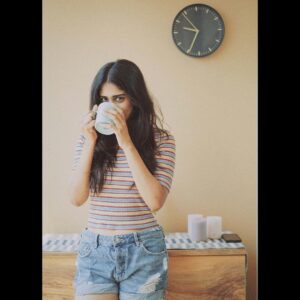 Chandini Chowdary Instagram - Me: I don’t understand why I can’t sleep at night 

Also me on my fourth cup of coffee that day: 

📸 @shaktismaran