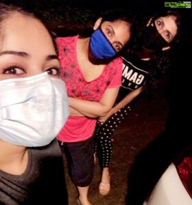 Chandini Sreedharan Instagram - After over a 100 days of being inside four walls all by myself... I met my girls & I cannot express how happy it made me. Though we kept our masks on & kept a distance, seeing them & having some in person human interaction made me feel alive again. It gave me the strength & will to keep going. This was a lil earlier & now as things keep getting worse here, I hope you all are staying safe & staying home as much as possible. And I hope that you’re staying sane. Waiting for a day where we can all be close together & hug & touch each other without the fear of death (something I never thought I’d fear). Swipe to see us before corona. ❤️ Love & Miss You Girls 🧜🏻‍♀💃🏻🧚🏻‍♀