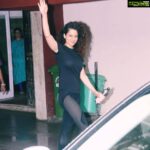 Kangana Ranaut Instagram - Femme fatale-approved gym attire? Yes, please. The #Queen spotted today outside a gym in Mumbai 👄👄👄👄