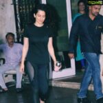 Kangana Ranaut Instagram - Femme fatale-approved gym attire? Yes, please. The #Queen spotted today outside a gym in Mumbai 👄👄👄👄