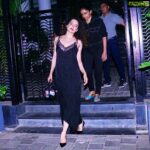 Kangana Ranaut Instagram - She slays like a dream. #KanganaRanaut post dinner with @stylebyami Dress - @zadigetvoltaire Bag- @louisvuitton Shoes - @tomford