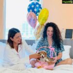 Kangana Ranaut Instagram - Happy birthday to my one and only, though @rangoli_r_chandel is always happy and giggly but I know essentially deep down she is a mom, here’s another addition to her family.... friends meet Gappu Chandel... 💕