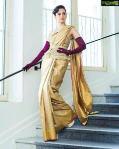 Kangana Ranaut Instagram - Today is #NationalHandloomDay. Let's promote handloom, handmade, artisanal, and everything our nation should be proud of. When you choose handloom you choose weavers who are struggling for their survival, you choose to be #vocalforlocal, you choose mother earth, and love for every single being on this planet. #vocalforhandloom #savetheweave