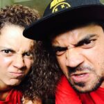 Kangana Ranaut Instagram - #Kangana seen here🐒-ing around with brother, Aksht 😂